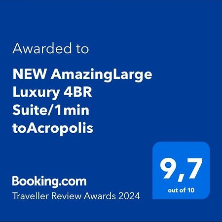 New Amazinglarge Luxury 4Br Suite/1Min Toacropolis Aten Exteriör bild