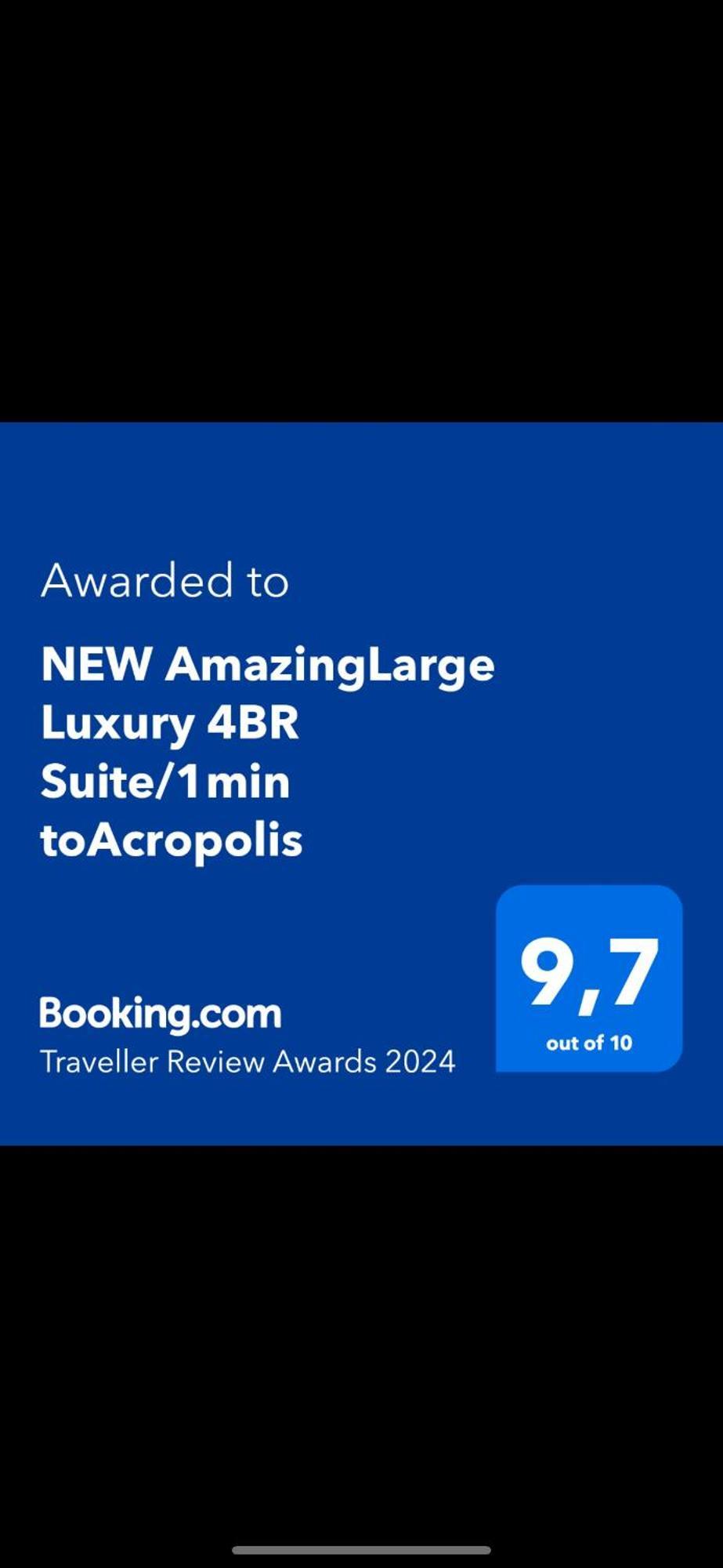 New Amazinglarge Luxury 4Br Suite/1Min Toacropolis Aten Exteriör bild